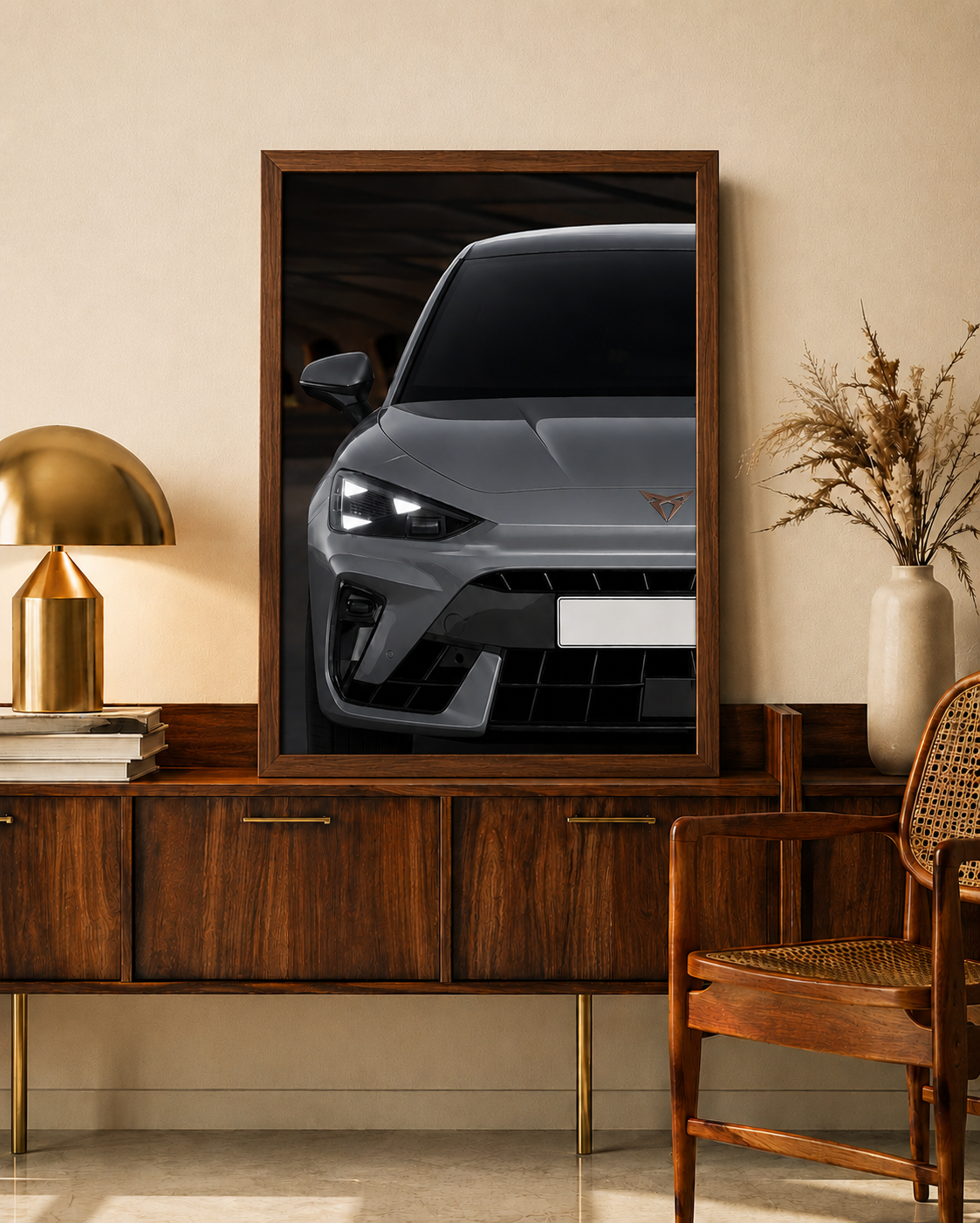 CUPRA Leon NEON Poster (white LED)