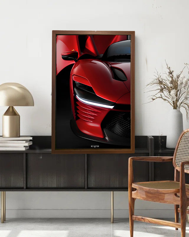 Ferrari Daytona NEON Poster (white LED) - Essentials Series