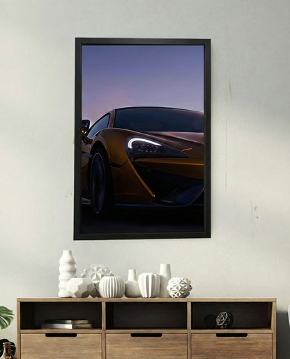 McLaren 570S NEON Poster (white LED)