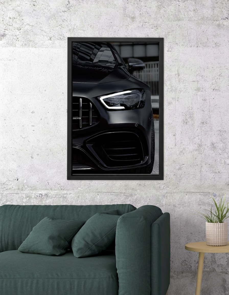 AMG GT NEON Poster (white LED)