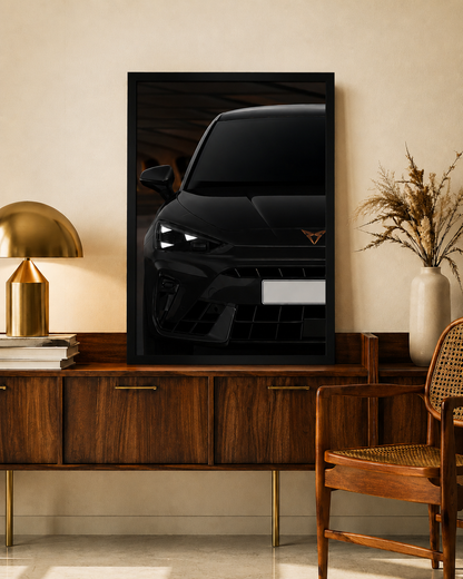 CUPRA Leon NEON Poster (white LED)