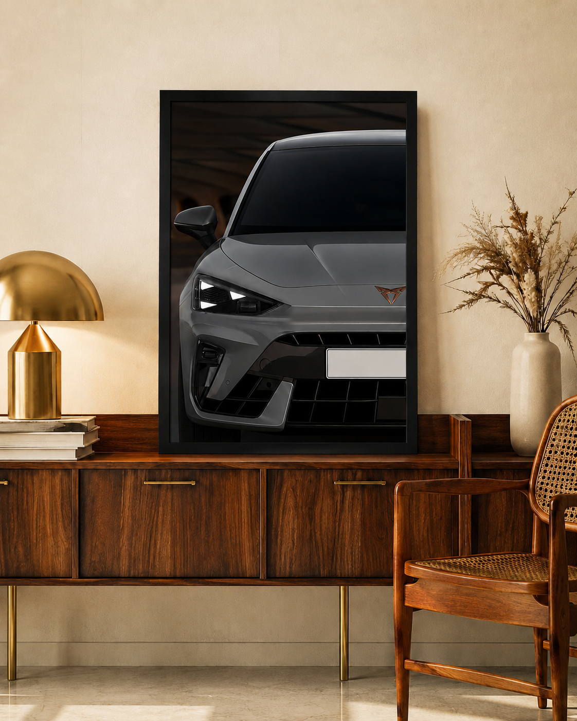 CUPRA Leon NEON Poster (white LED)