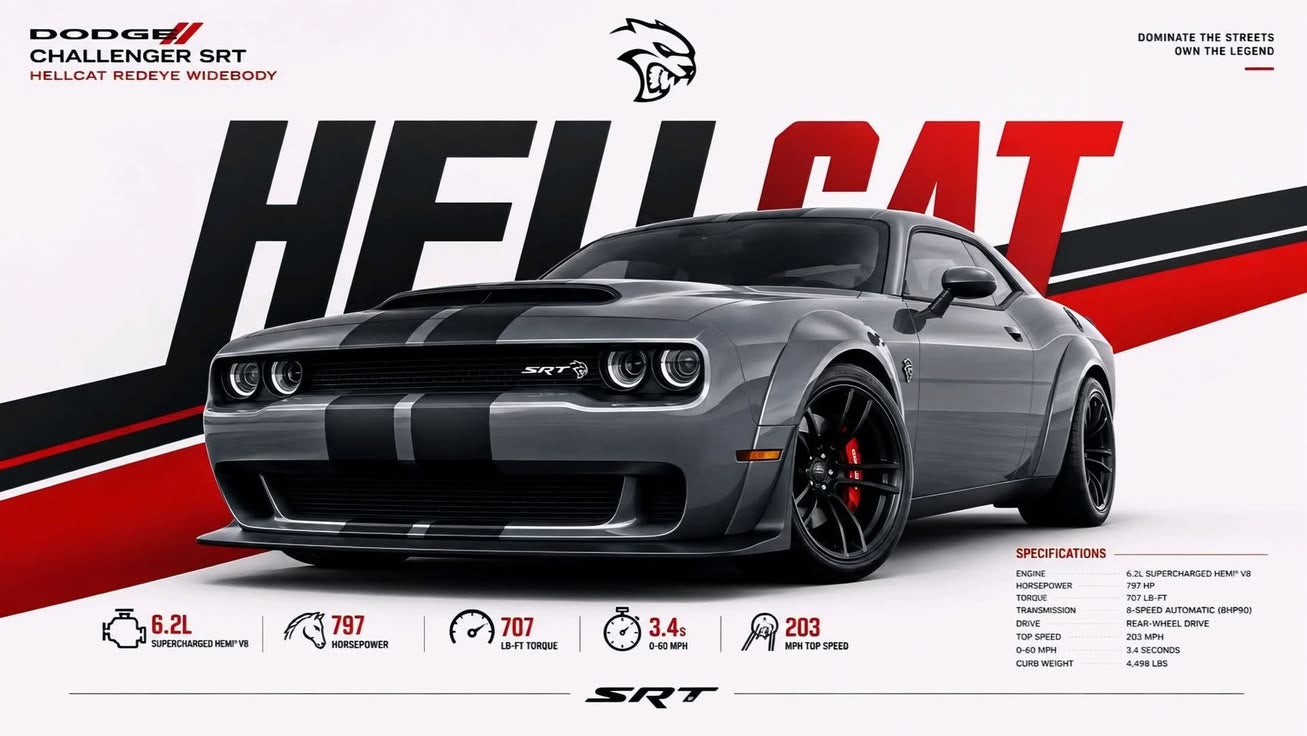 Dodge Hellcat Redeye Flag