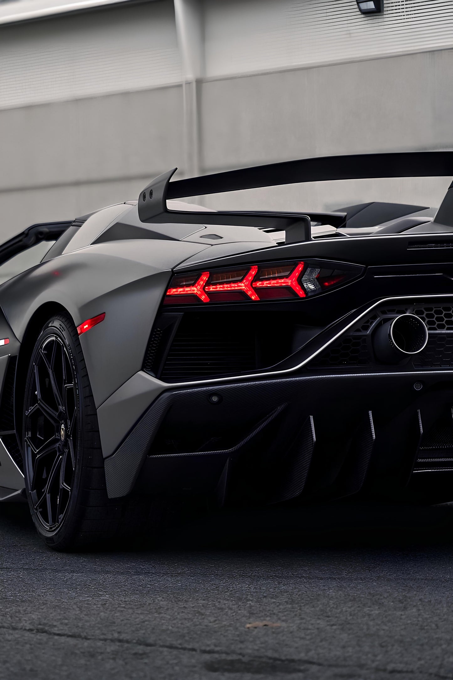 Lamborghini Aventador NEON Poster (red LED)