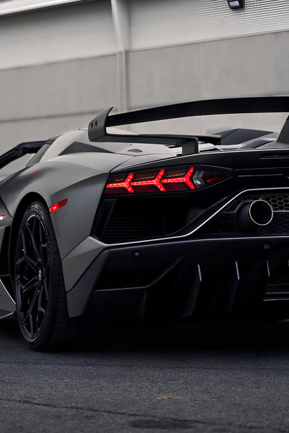 Lamborghini Aventador NEON Poster (red LED)