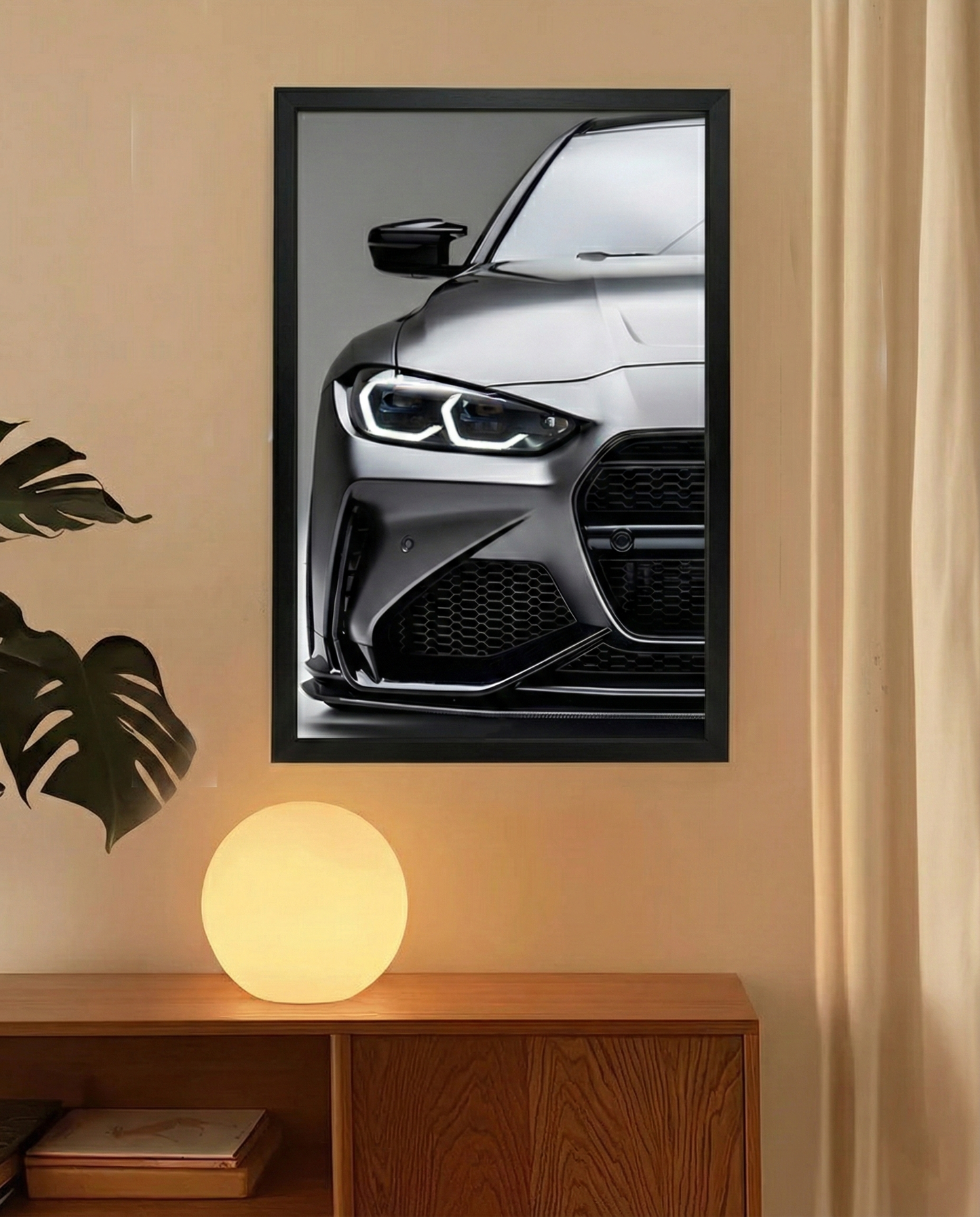 BMW M4 G82 NEON Poster (white LED)