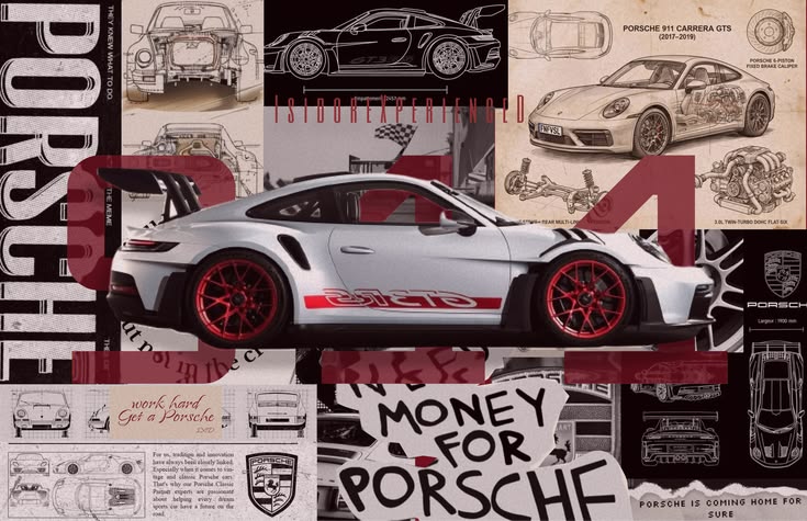 Money For Porsche Flag