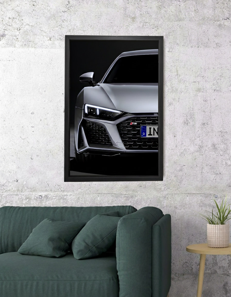 Audi R8 NEON Poster (white LED)