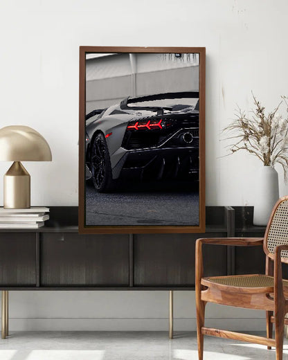 Lamborghini Aventador NEON Poster (red LED)