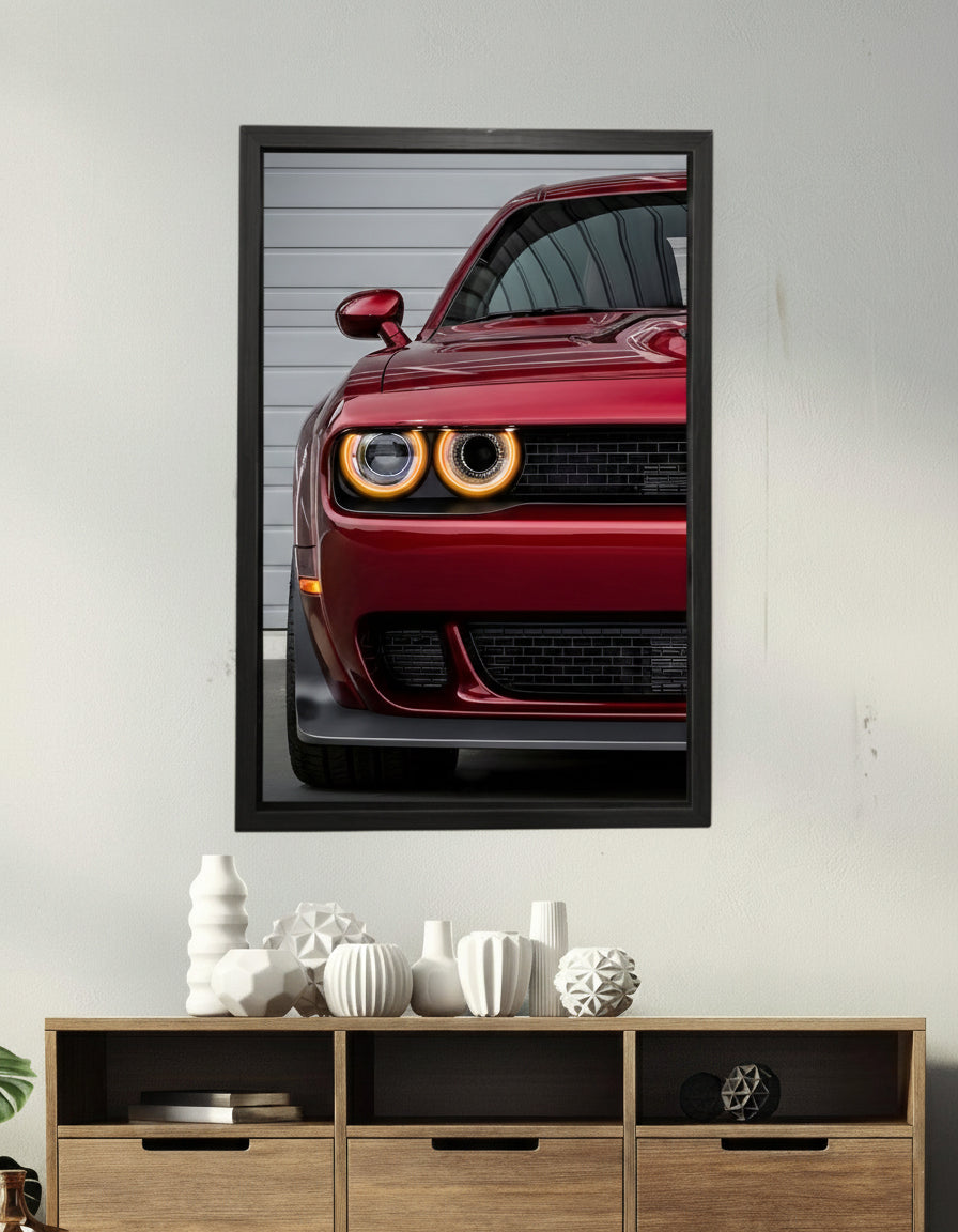 Dodge Challenger NEON Poster (yellow LED) – Drive Nation Club