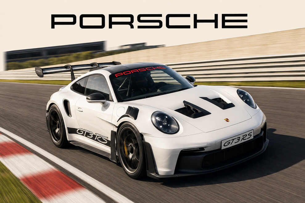 Porsche GT3 RS Track Flag