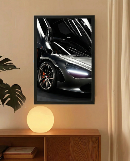 McLaren 720S NEON Poster (white LED)