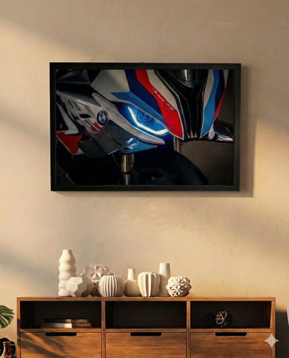 BMW M1000 NEON Poster (blue LED)