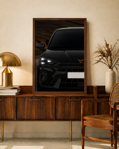 CUPRA Leon NEON Poster (white LED)